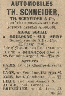 Annonce Th. Schneider à Besançon